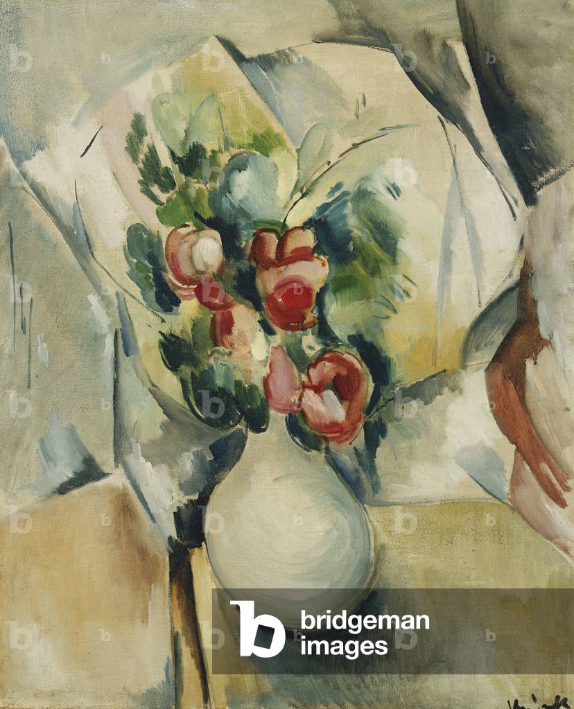 Vase der Blumen; Vase de Fleurs, um 1910 (öl auf leinwand)