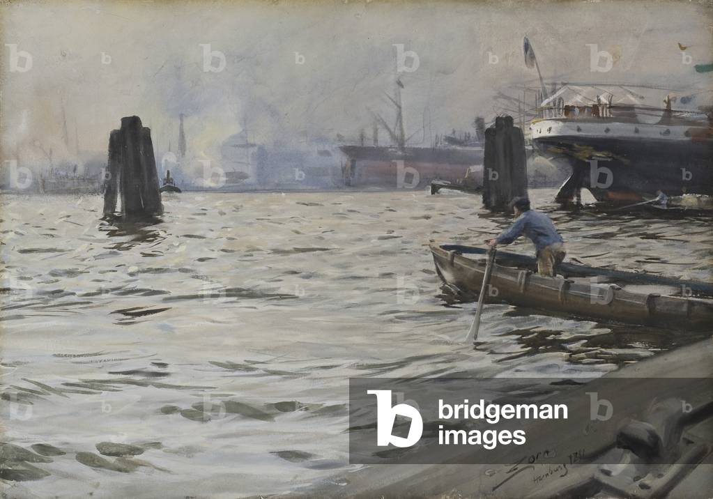 Porto di Amburgo, 1891 (senza carta)