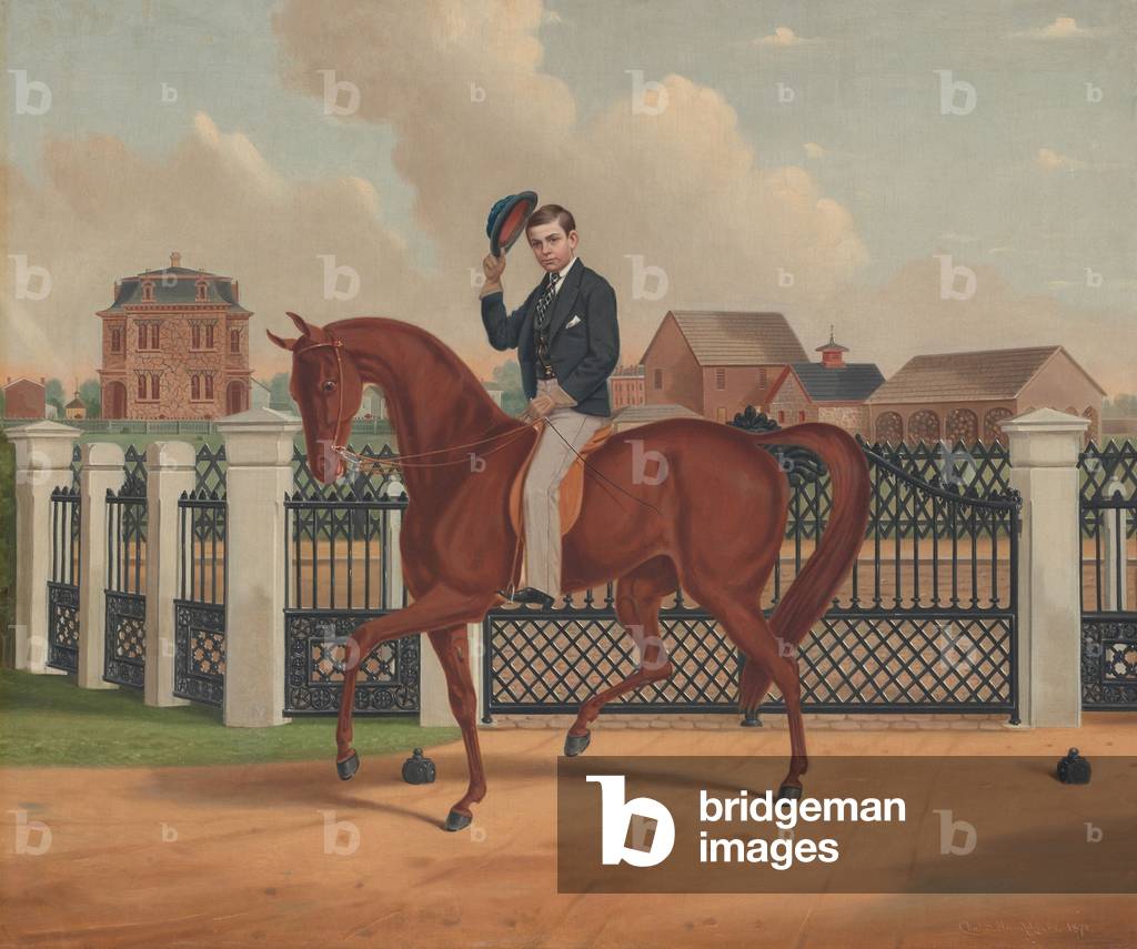 George Franklin Archer et la résidence Archer, 1871 (huile sur toile)