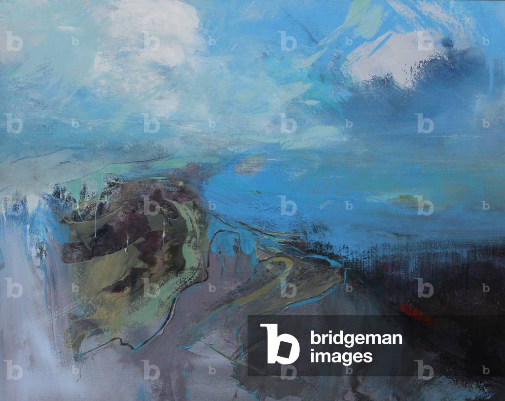Image of Painting depicting A Spring of Teals 2017 by Kathy Ramsay Carr