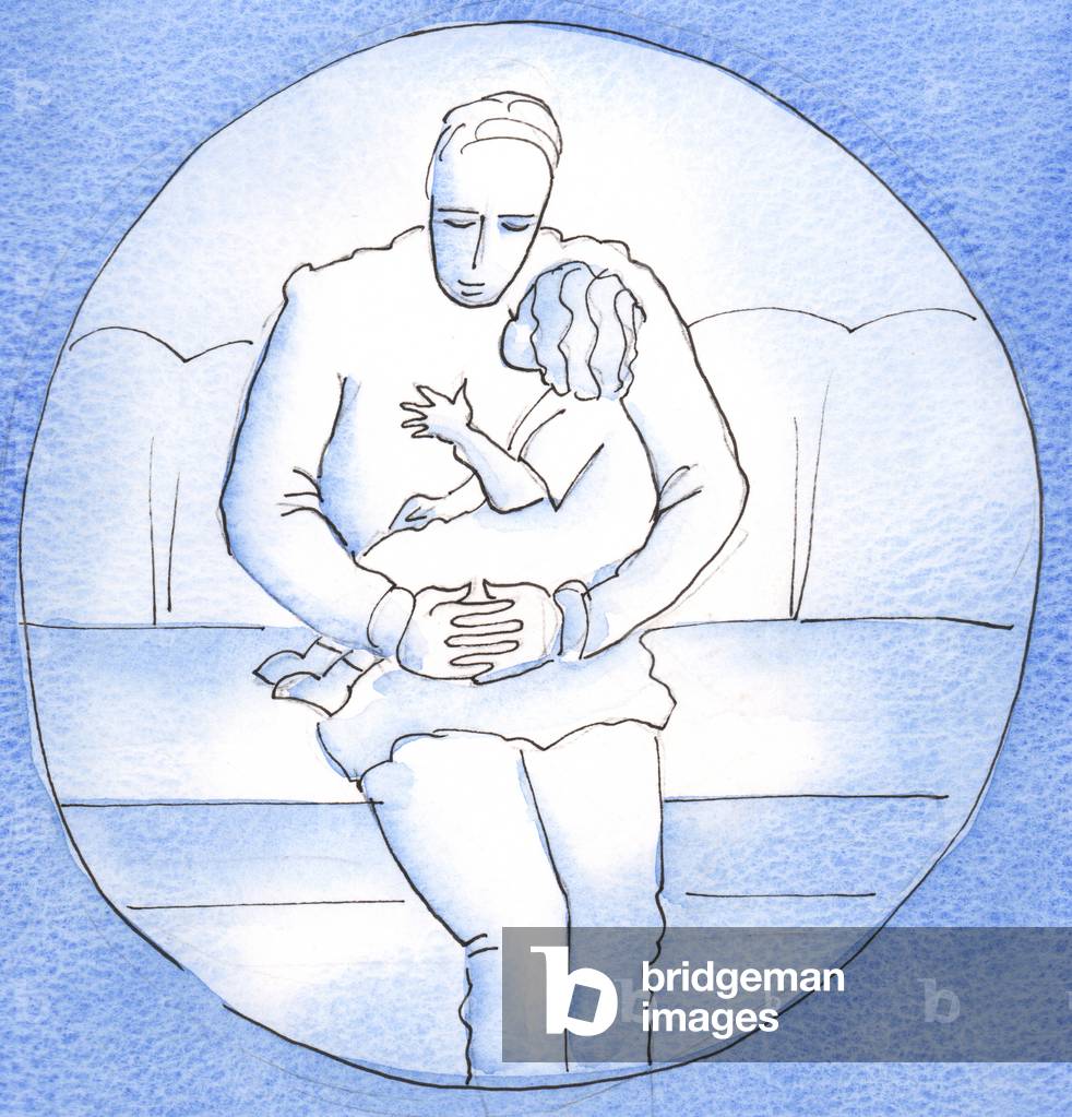 Image de Dessin représentant Un vrai contemplatif reste proche de Dieu 2003 par Elizabeth Wang