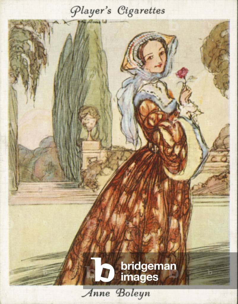 Berühmte Schönheiten: Anne Boleyn (Farblitho)