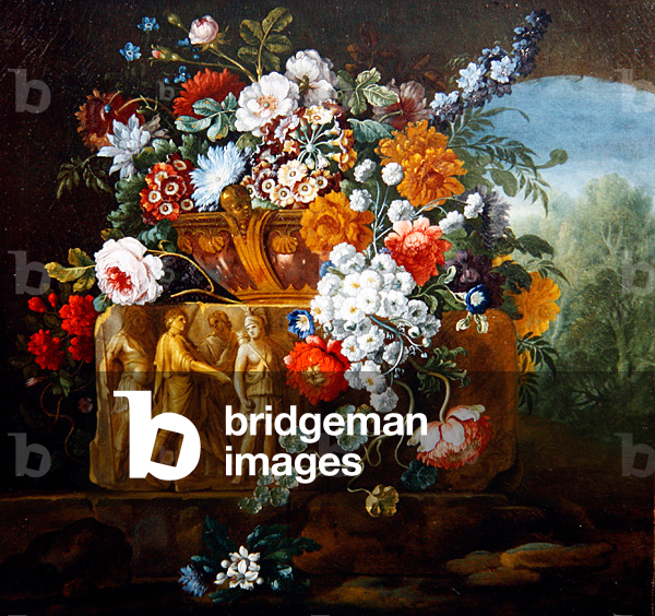 Rose, Peonie, Margherite e altri fiori, 1729 (olio su tela)