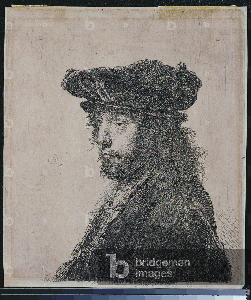 der vierte orientalisch kopf, c. 1635 (Ätzen)