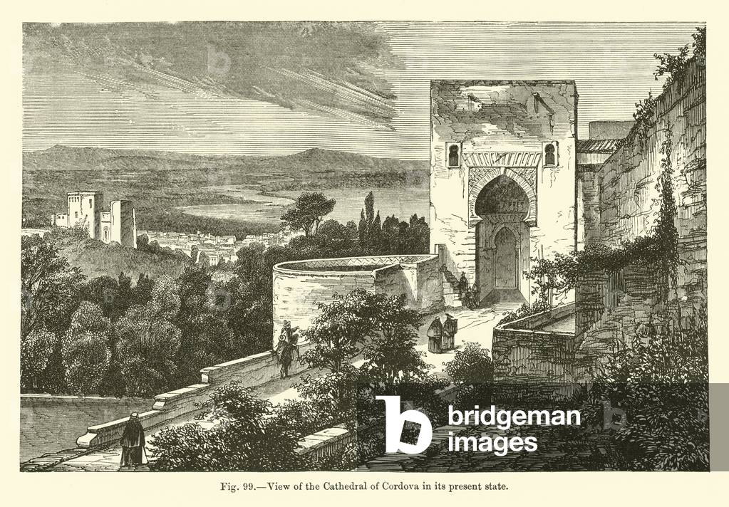 Veduta della Cattedrale di Cordova nel suo stato attuale (incisione)