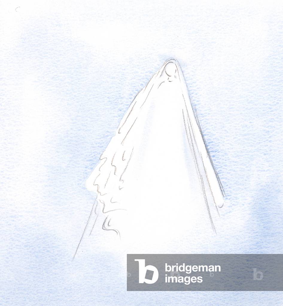 Image of Drawing depicting Mary's graciousness 2001 by Elizabeth Wang