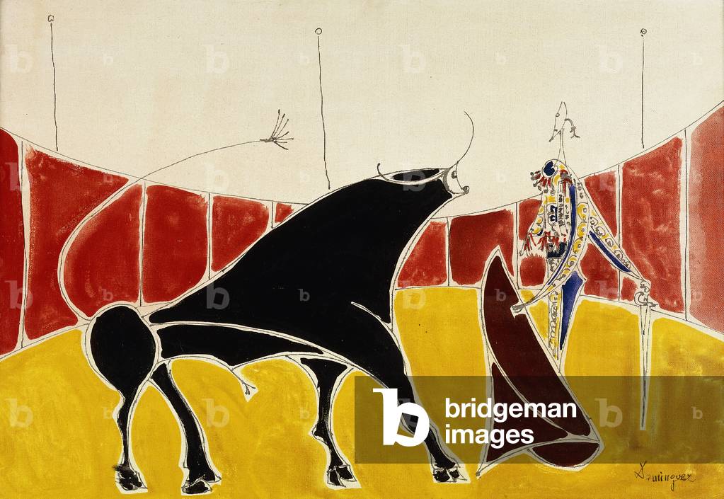 "Toro e Torero; Toro y Toreros" di Oscar Dominguez