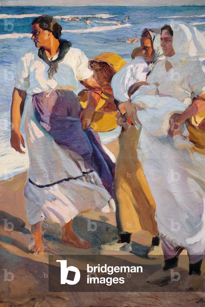 Immagine di Dipinto "Pescatrici valenciane" 1915 di Joaquin Sorolla y Bastida