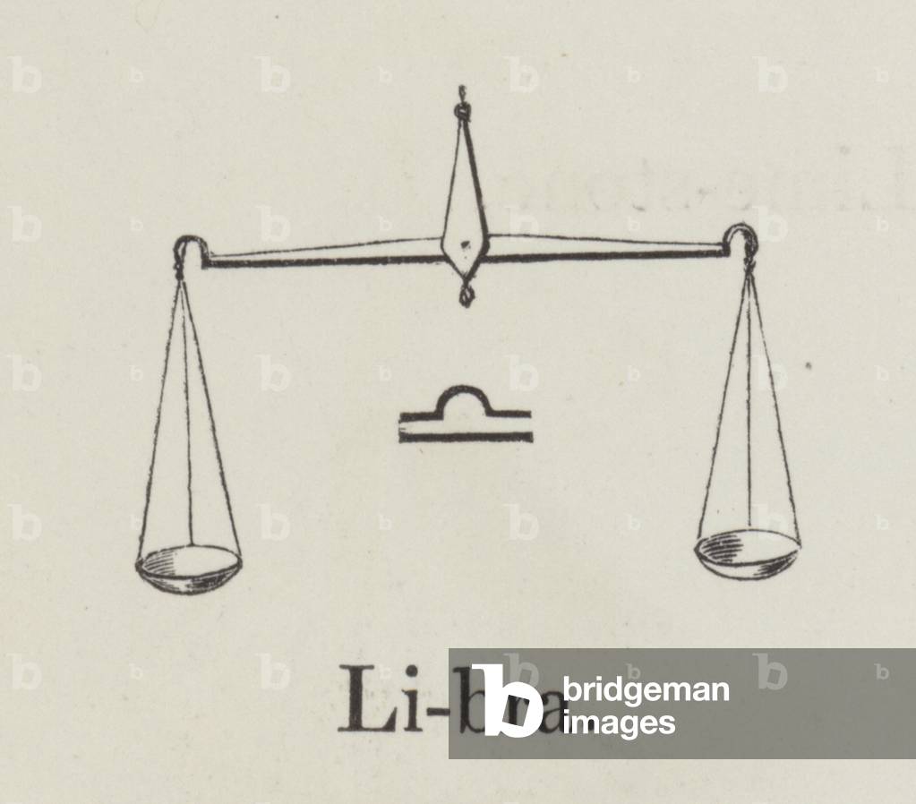 Libra (engraving) by English Artist