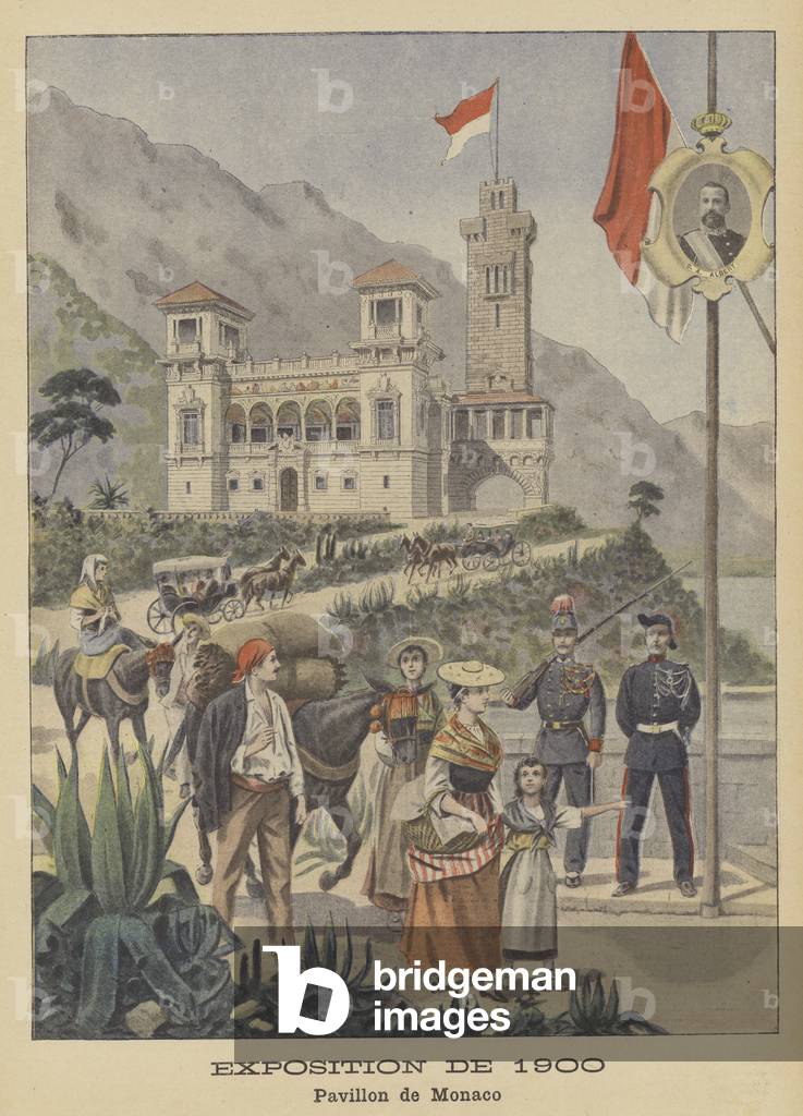 Il Padiglione di Monaco all'Esposizione Universelle del 1900 a Parigi (colore lito)