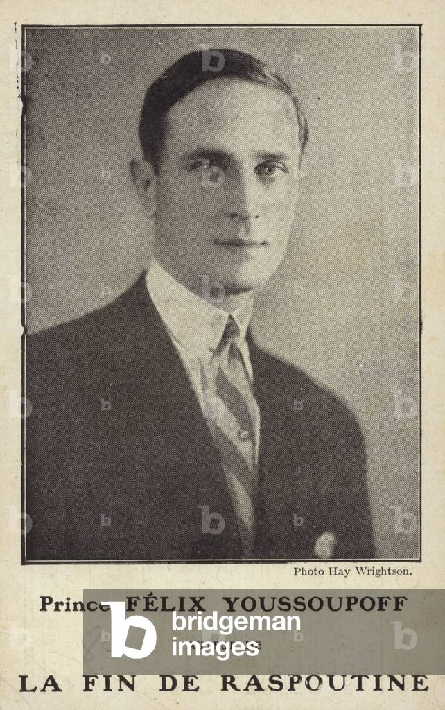 Prince Felix Yusupov, one of the murderers of Rasputin (b/w photo)