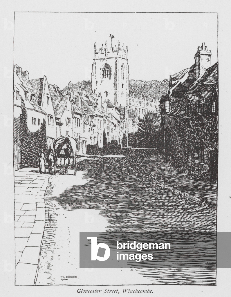Bild von Druck "Gloucester Street" 1901 von Frederick Landseer Maur Griggs