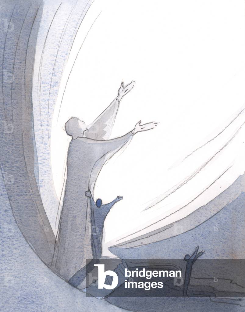 La preghiera con Cristo è gloriosa ed efficace, ma senza di Lui è come chiamare al buio, 2001 (w/c su carta)