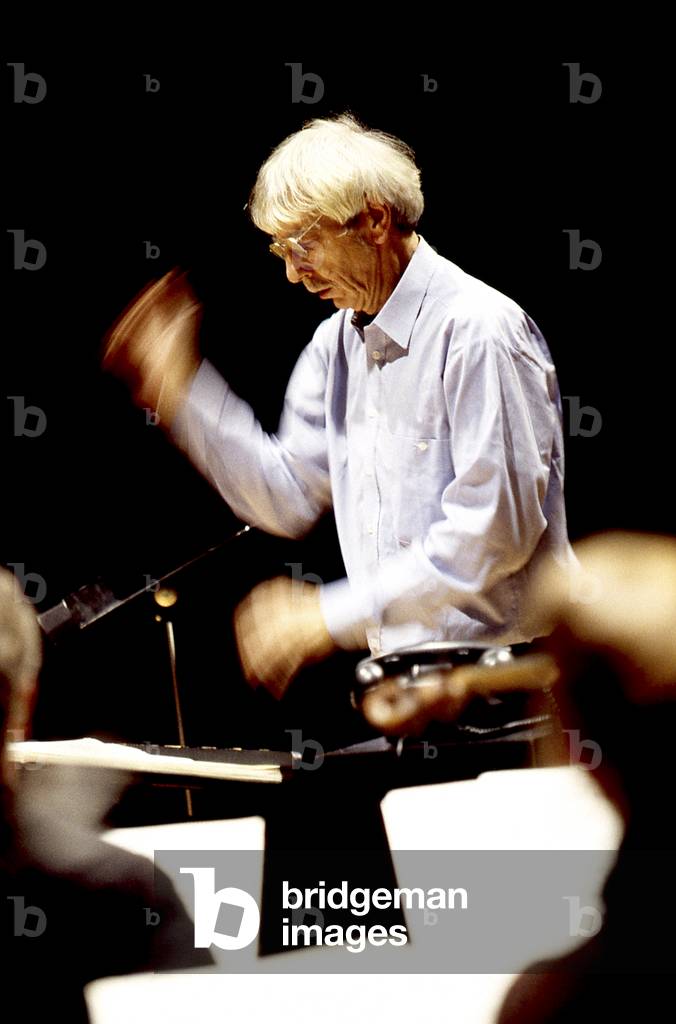 Image of Photography depicting Reinbert de Leeuw in 2000 by Thierry Martinot