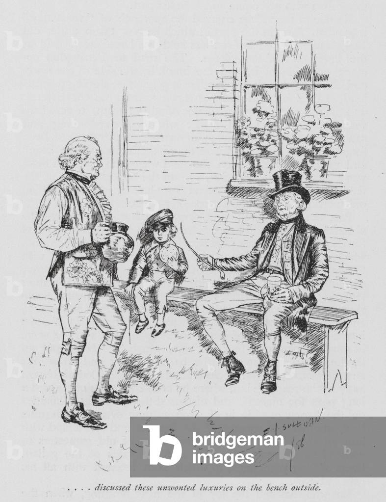 Immagine di Stampa "Illustrazione per School-Days di Tom Brown (litografia)" 1801 di Edmund Joseph Sullivan