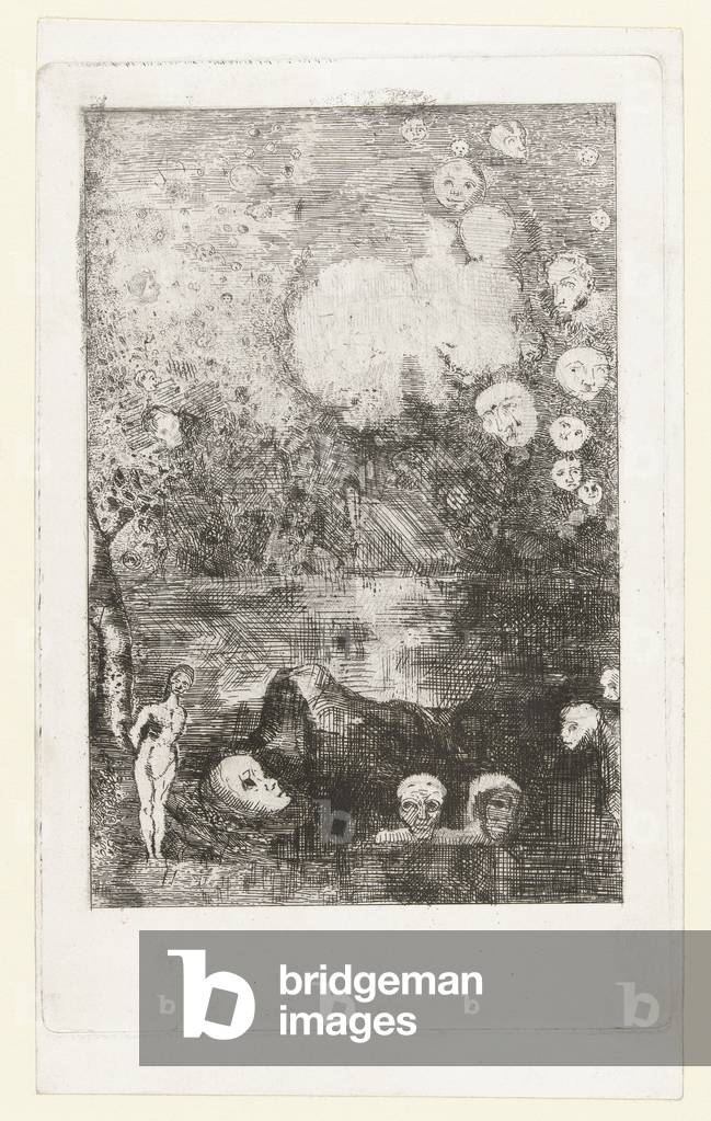 Image de Gravure représentant Le rêve 1878 par Odilon Redon