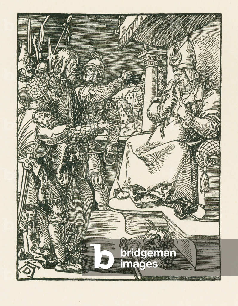 Immagine di Stampa "Cristo davanti a Caifa" 1508 di Albrecht Dürer or Duerer