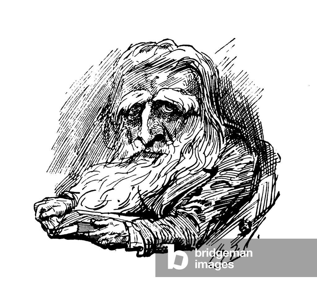 Image de Estampe représentant John Ruskin (lithographie) 1901 par Harry Furniss