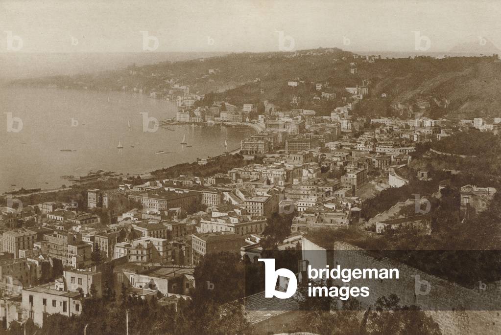 Bild von Fotografie "Posillipo" 1900 von Italian Photographer, b/w