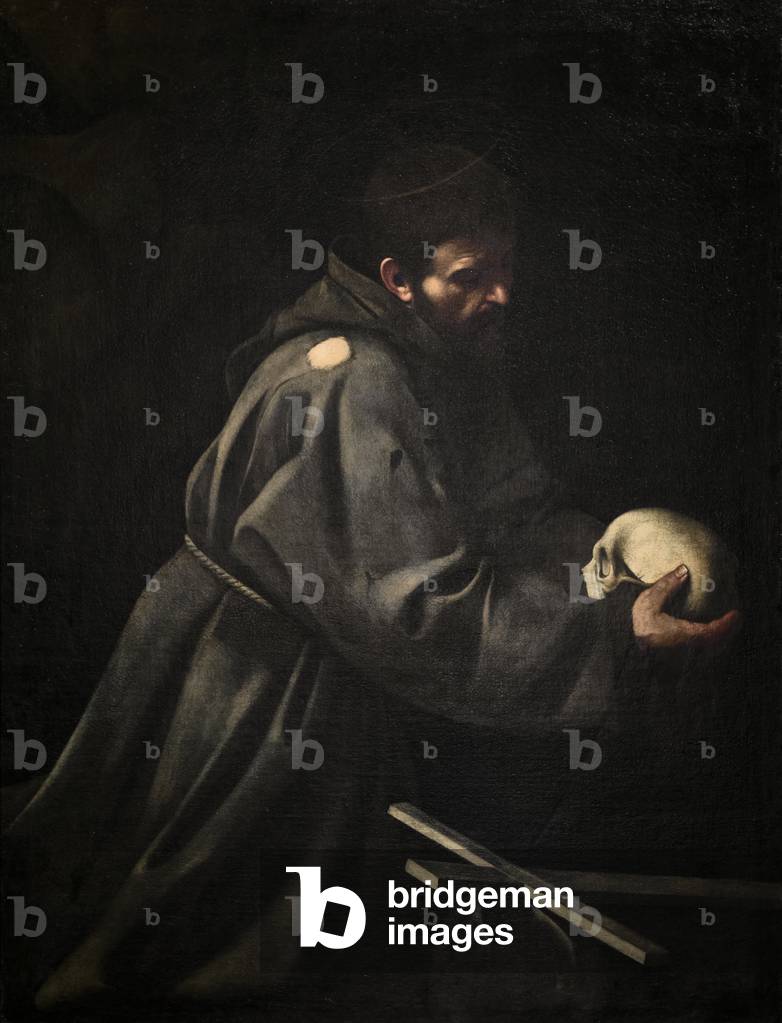 Immagine di Dipinto "San Francesco in meditazione" 1606 di Michelangelo Merisi da Caravaggio