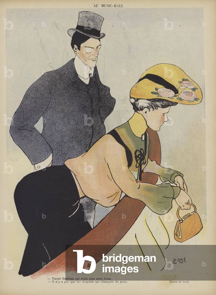 Illustrazione per Le Rire (color lito)