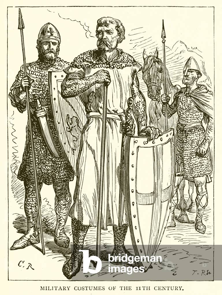 Military Costumes of the 11th Century (engraving)