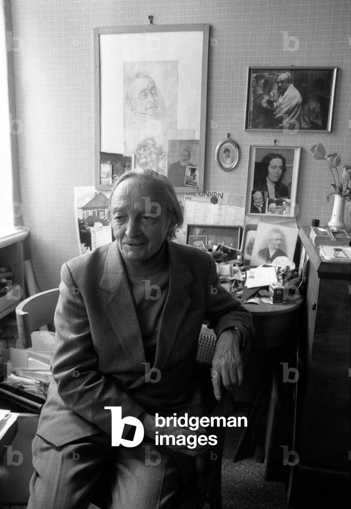 Bild von Fotografie "Maler Theodor Rosenhauer (GER) in Dresden" 1988