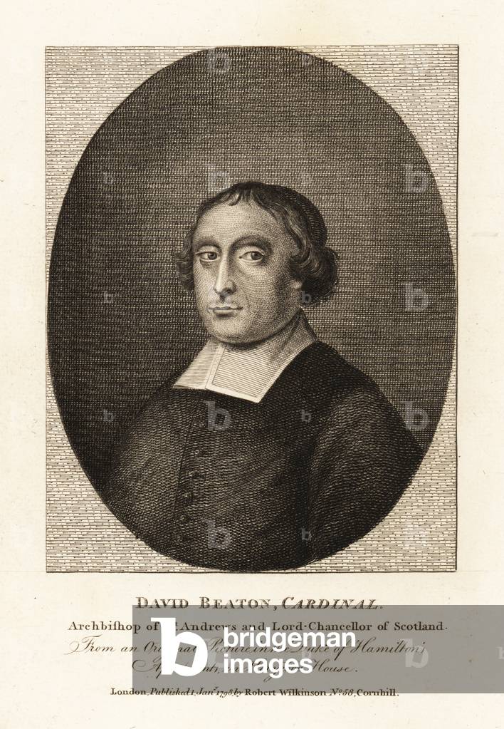 Image of David Beaton, Archbishop of St Andrews, 15th century. 1798