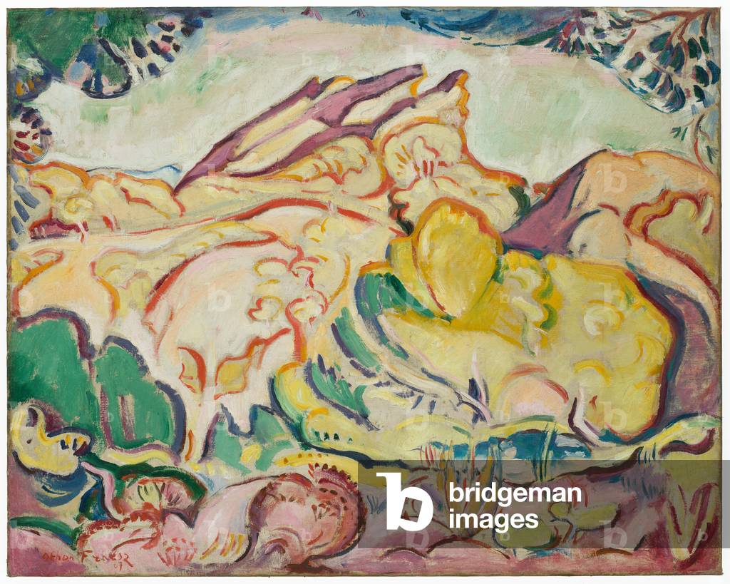 Paysage (Le Bec de l'Aigle, La Ciotat) (Paesaggio [Il becco d'aquila, La Ciotat]), 1907 (olio su tela)