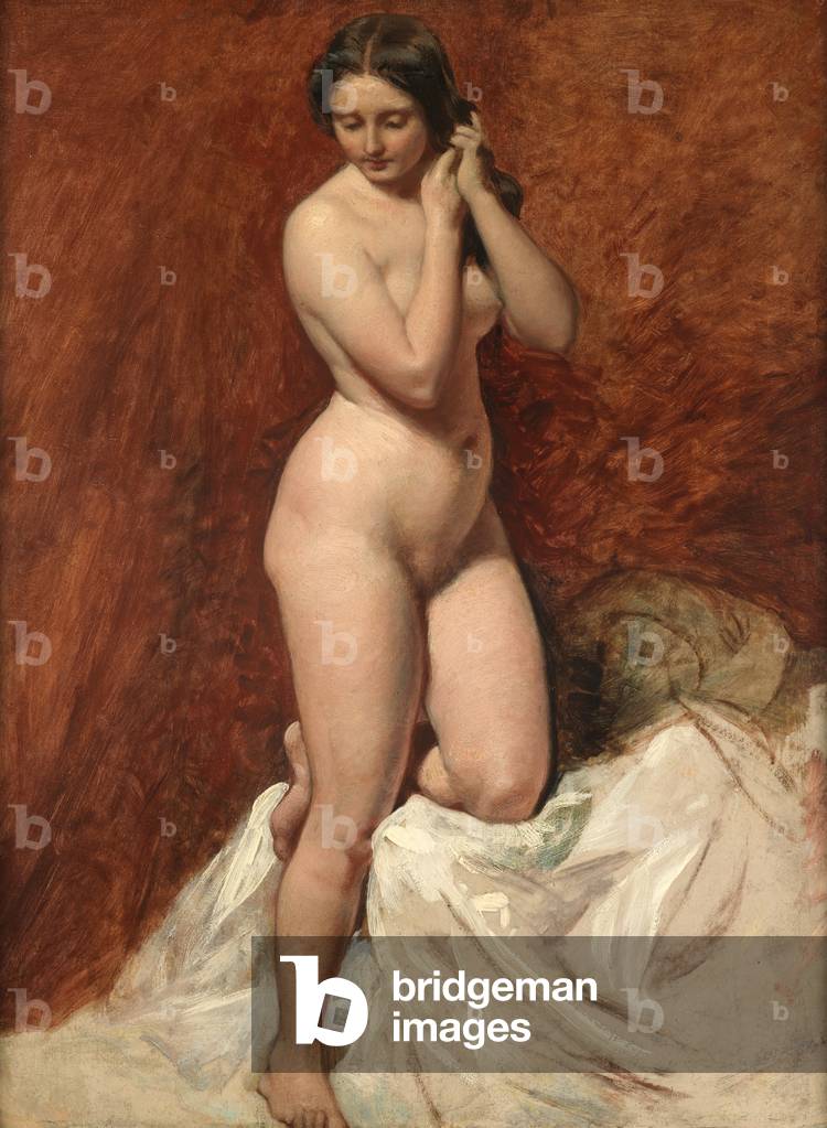 Nudo dal Fronte (olio su tavola)