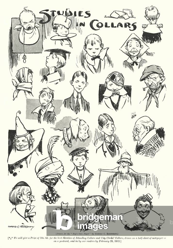 Studies in collars (litho)