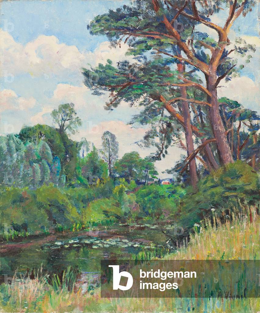 il bordo di un stagno, 1933 (olio su tela)