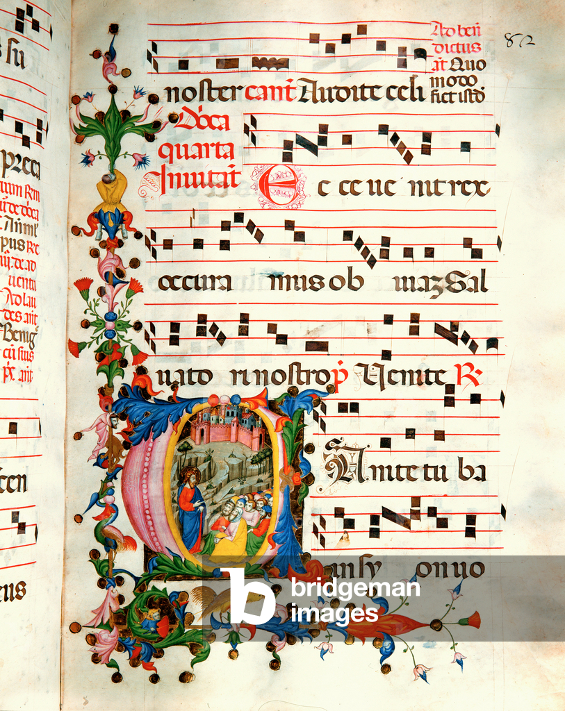 Bild von Manuskript "Antiphonar in Note 5" 1350 von Unknown Artist