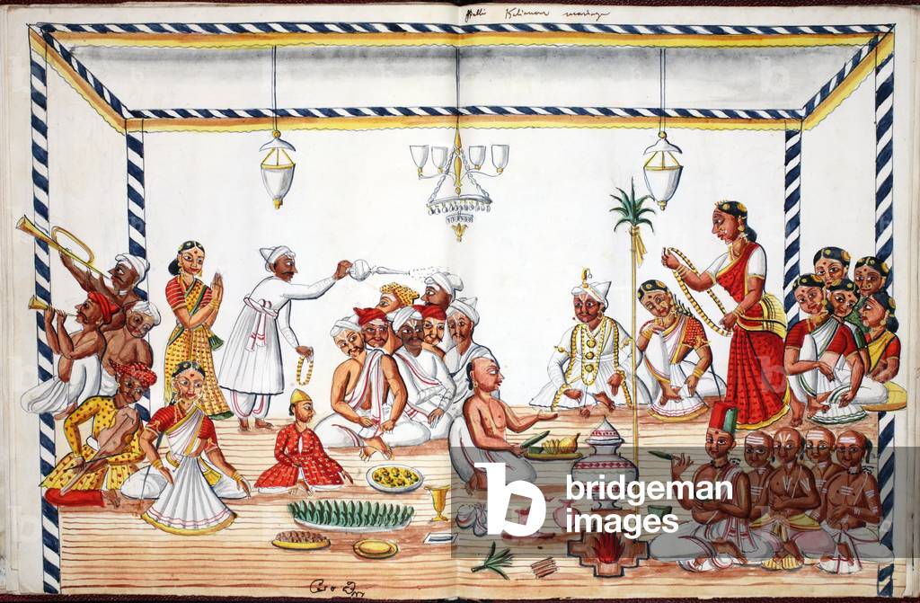 Bild von Zeichnung "Hochzeitszeremonie (ohne Papier) (siehe auch 908420)" von Indian School