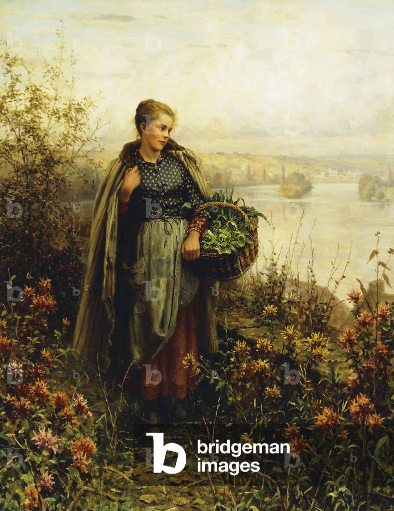 Mattina freddo, (olio su tela)