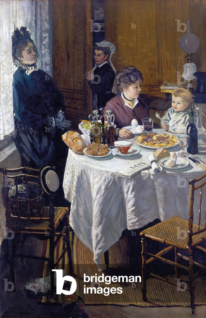 Bild von Gemälde "Das Mittagessen" 1868 von Claude Monet