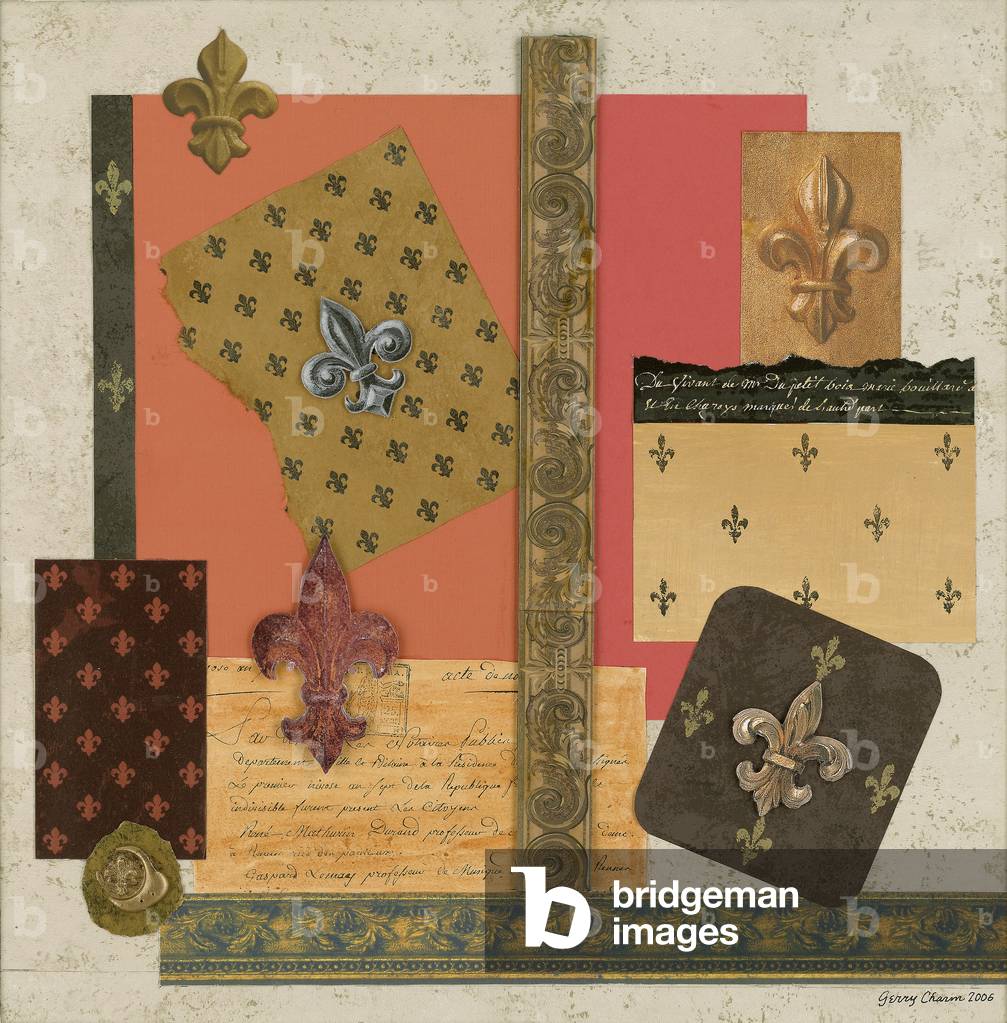 Variations on the Fleur de Lis 2006 (collage)
