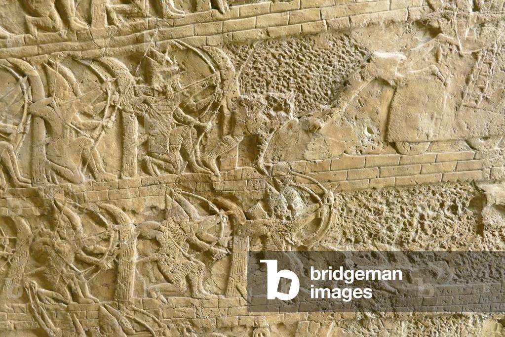 "Ein Angriff auf Lachish" von Assyrian, b/w