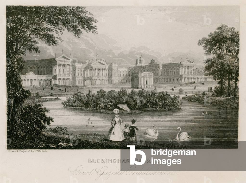 Buckingham Palace (engraving) by Nathaniel Whittock