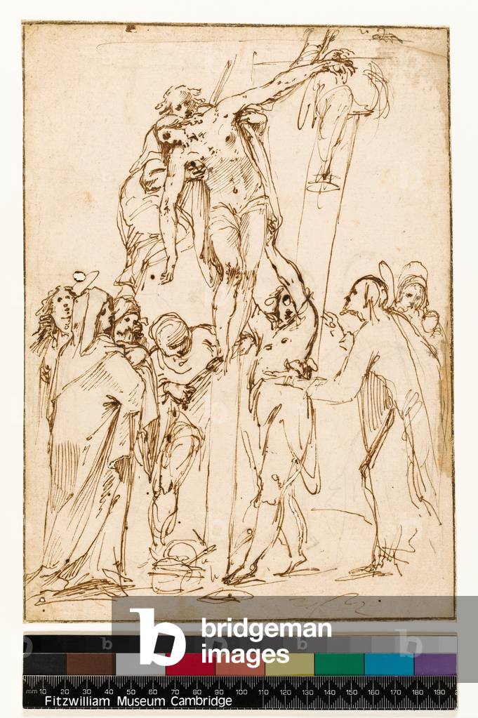La Déposition de la Croix, vers 1580-1620 (plume, sépia et craie noire)