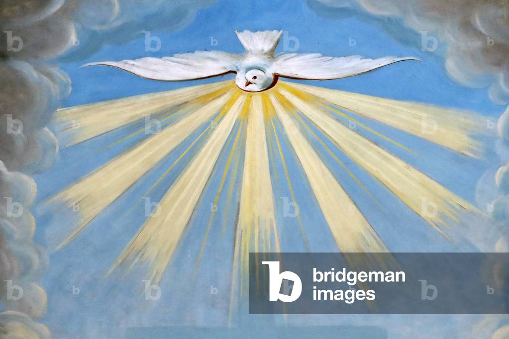 Pentecoste, La colomba pentecostale (che rappresenta lo Spirito Santo), Chiesa di Saint Francois de Sales, Ann