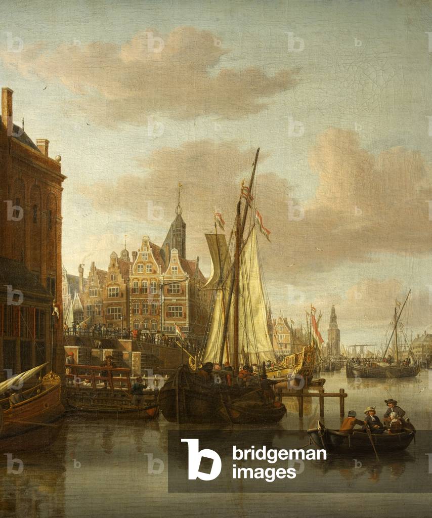 Immagine di Dipinto "una vista di amsterdam" 1692 di Jacob Storck