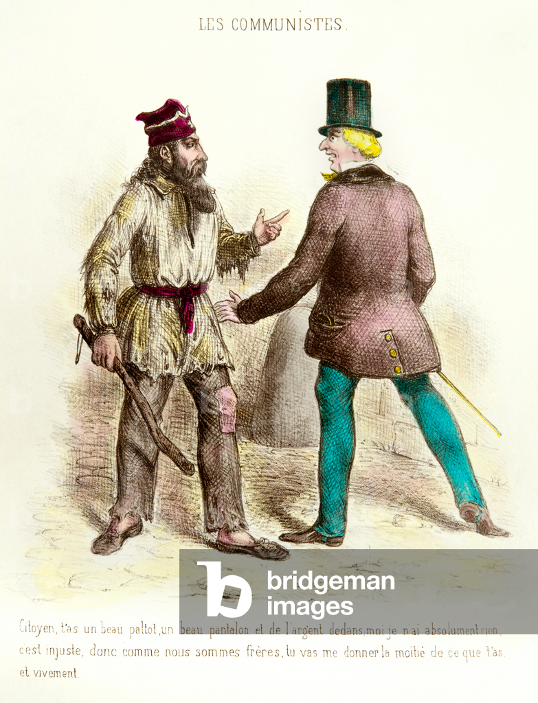 Bild von Gravur "Die Kommunisten" 1848 von Photo Josse