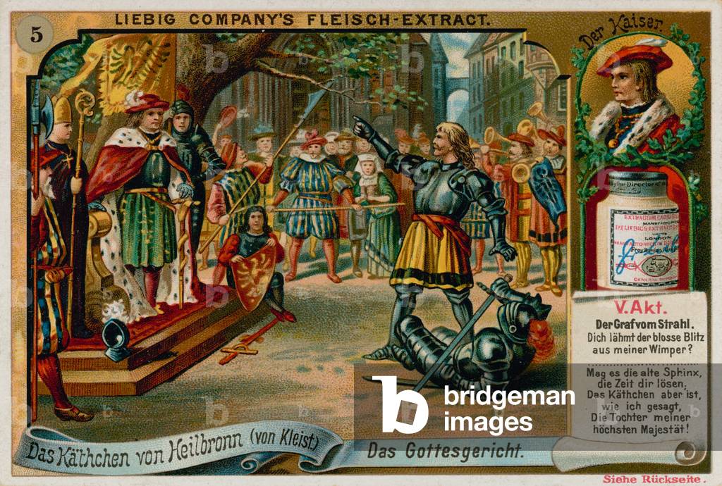 Kathchen von Heilbronn: Der Kaiser (chromolitho)