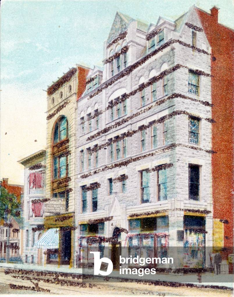 Masonic Temple Cohoes. New York. USA. Postcard circa 1920