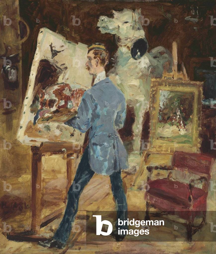ロートレック、「Princeteau dans son Atelier」 ロートレック、「Princeteau dans son Atelier」