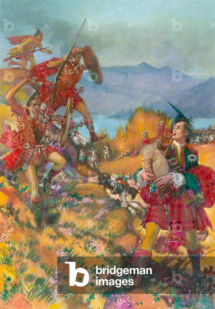 Immagine di Dipinto "Childe Harold Pellegrinaggio (gouache su carta)" di John Millar Watt