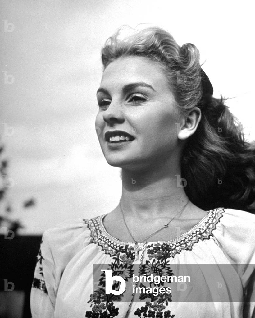 Image of Photography depicting JEAN SIMMONS (b/w photo) 1950, b/w