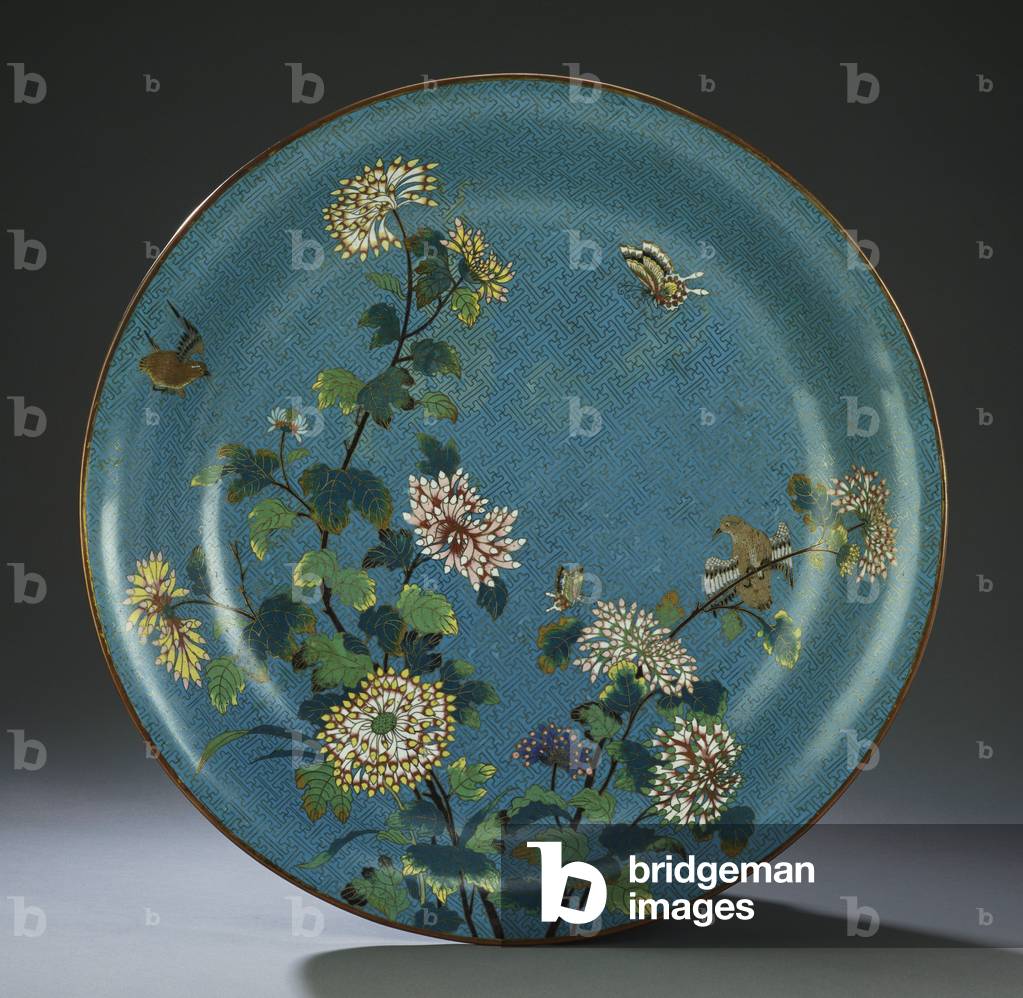"Große Cloisonne-Emaille-Schale" von Qing Dynasty Chinese School