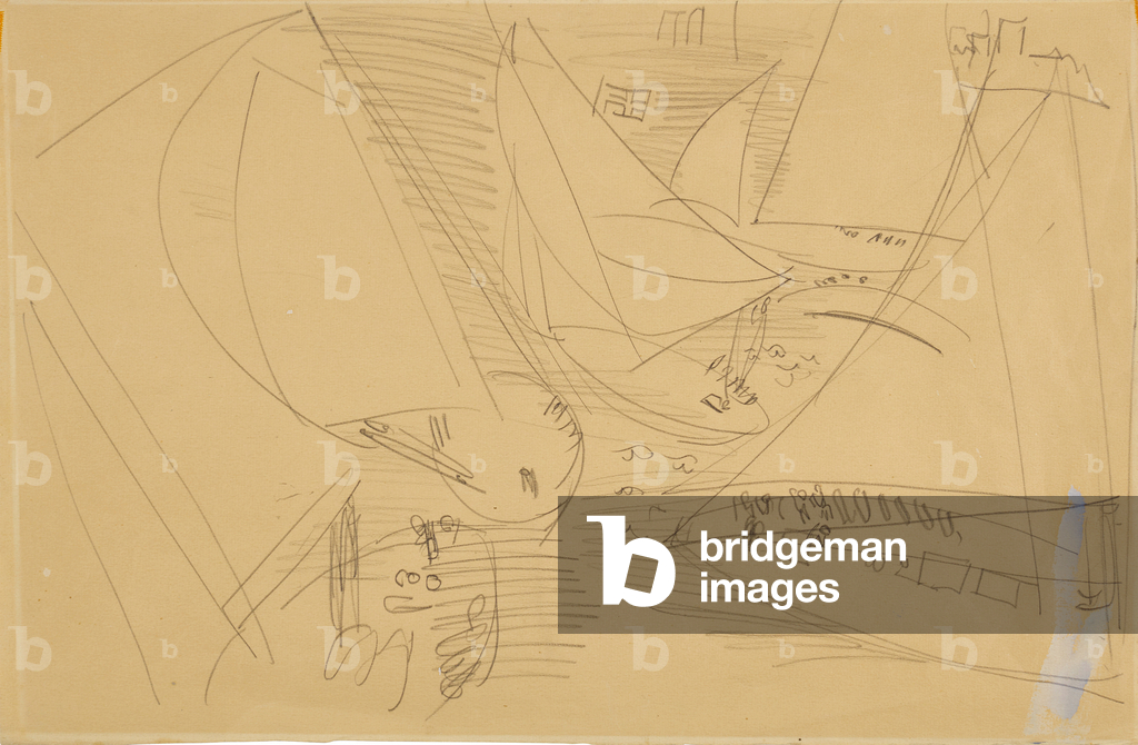 Bild von Zeichnung "Regatta" von Raoul Dufy